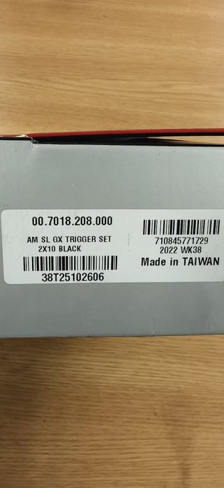 Команди SRAM GX 2x10/2x11 speed Black комплект