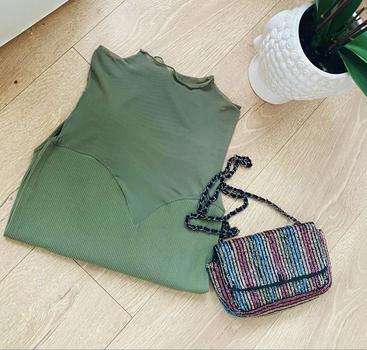 Сет от 2 части Данско боди+ мини чанта- Zara