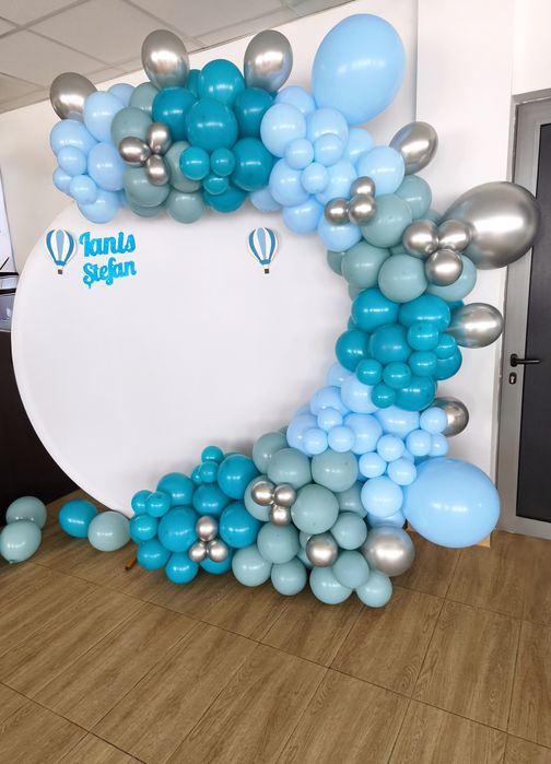 Arcada baloane / aranjament cristelniță/cifre volumetrice