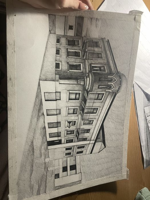 Desen arhitectural original – Casă modernă | Decor /tablou