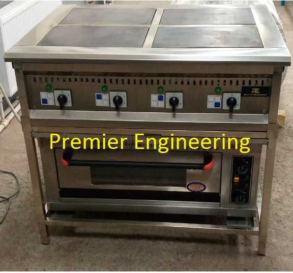 Электрическая плита 4х камфорная Нержавейка