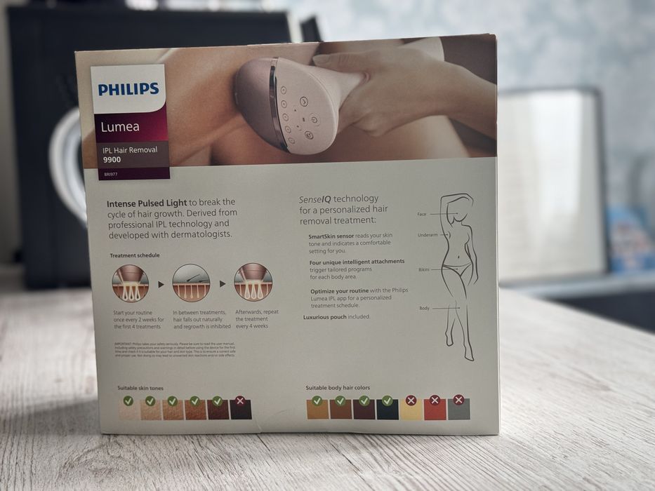 NOU! Lumeea Epilator IPL Philips SERIA 9900 cu Aplicatie Smart