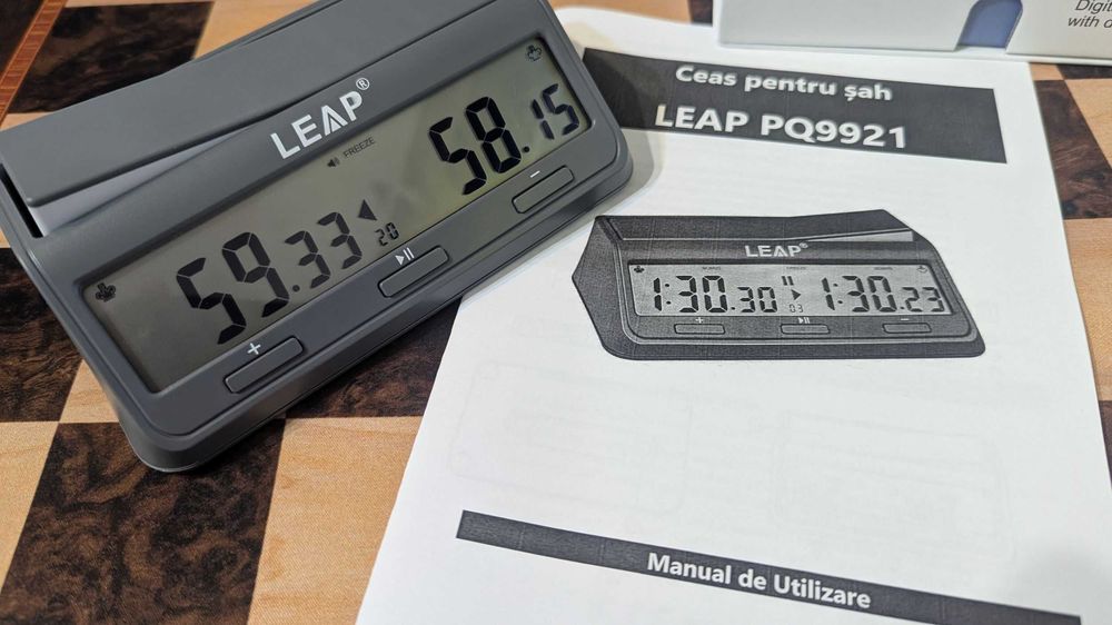 Ceas de sah Leap PQ9921 profesional, cronometrare FIDE. Nou Ocna Mures ...