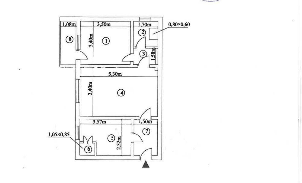 Apartament 2 camere de vanzare - Orion (K2)| Centrală proprie | Liber | De renovat după gustul tău
