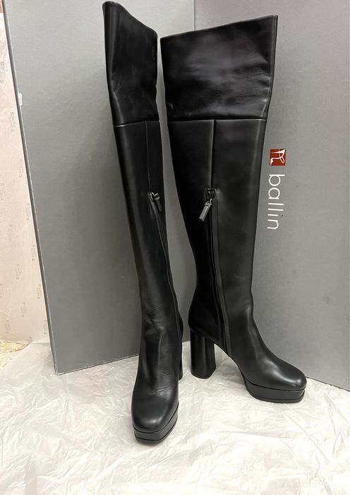 Женские итальянские брендовые ботфорты сапоги Ballin. Италия