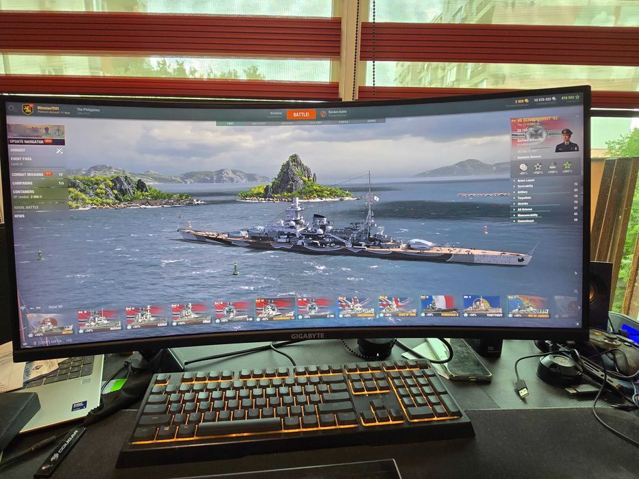 Монитор 34" GIGABYTE, 3440x1440, VA, 144 Hz