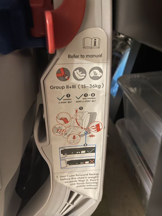 Scaun auto pentru copii 0 - 36 kg kikka boo 4 in 1