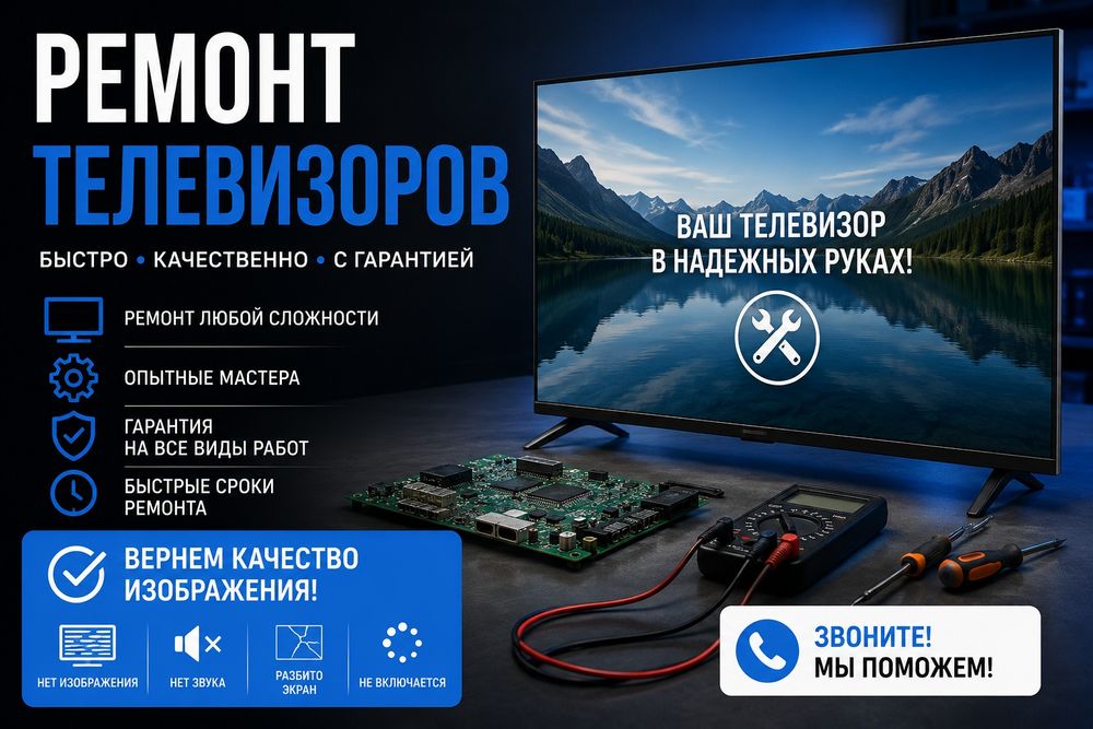 Быстрый ремонт телевизоров