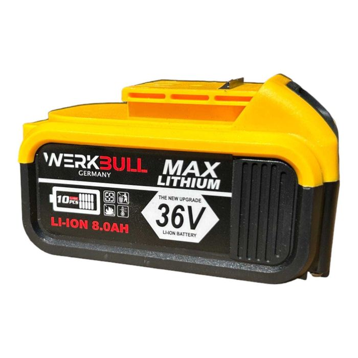 Акумулаторен Безчетков Ъглошлайф WerkBull 36V 2 Батерии 8.0Аhи Куфар