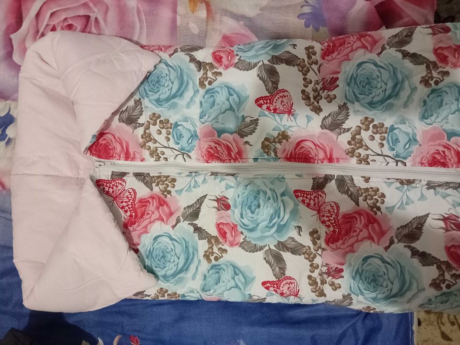 Космонавт, порт за бебе, одеяло, халат за момиче