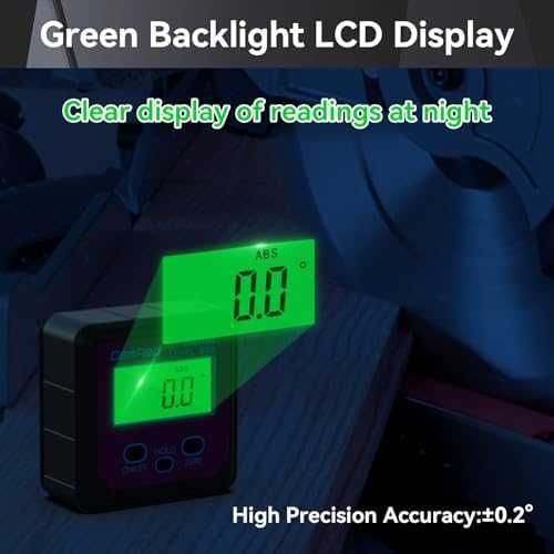 GemRed дигитален ъгломер магнитен LCD