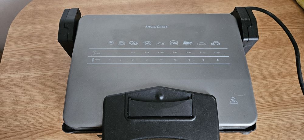 Gratar Electric 3 în 1 SilverCrest (Contact Grill) – 1700W, Placi Detasabile