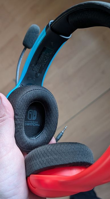 Casti gaming PDP LVL40, rosu, Nintendo Switch