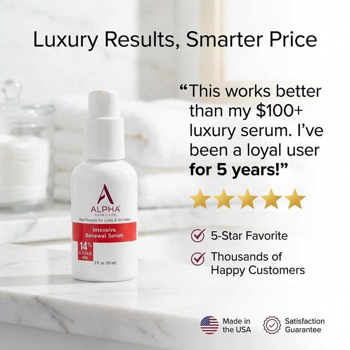 Alpha Skin Care 14% Glycolic AHA Serum 2 Oz anti-aging для лица и шеи