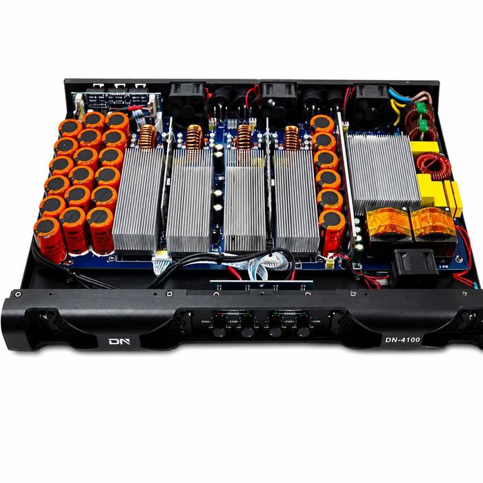 Profesional Amplificator DN-4100 4 canale (4 x 1500W 4 Ω, 4 x 1000 W 8 Ω) clasa D 1U - NOU