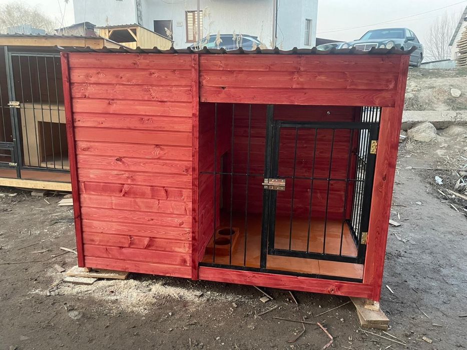 УТЕПЛЕННЫЙ ДОМИК, Собачьи будка, домик для собак, ВОЛЬЕР, КОНТУРА, ЦЕХ