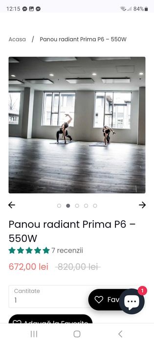 2 panouri radiante noi