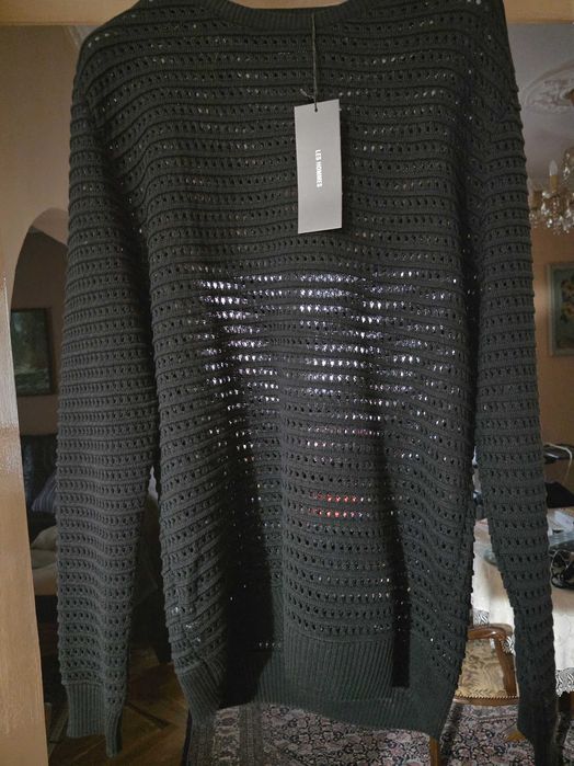 LES HOMMES нов памучен пуловер XXL
