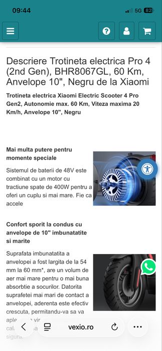 Trotineta xiaomi scooter 4 pro