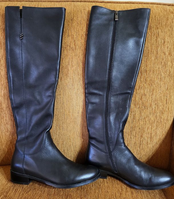 Cizme piele naturala inalte imblanite