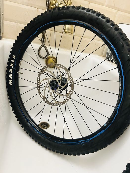 Jantă MTB 27.5 WTB + Maxxis DHF + Disc Magura 203 + Butuc Cannondale