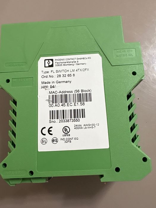 Switch industrial Phoenix Contact FL SWITCH LM 4TX/FX – 2x fibră