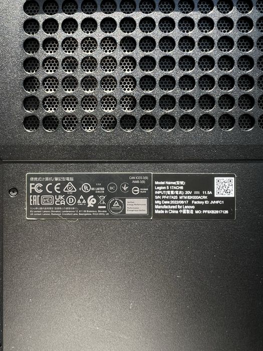 Ноутбук Lenovo legion 5