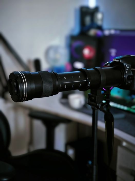 Телеобъектив Lightdow 420–800 мм Nikon F / Nikon D5300
