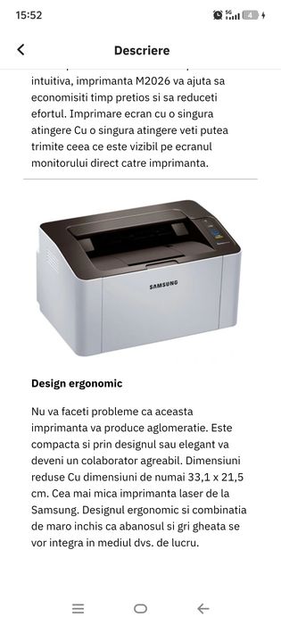Imprimanta laser SAMSUNG Xpress SL-M2026, A4, USB