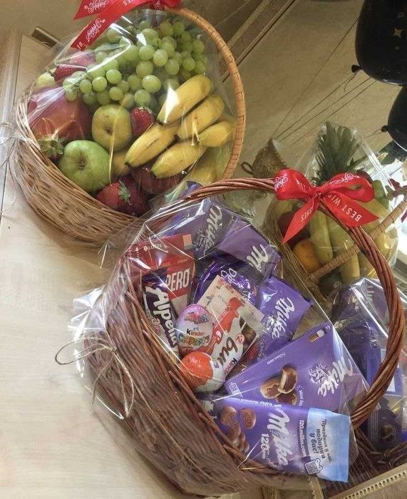 Сладкие корзины, подарочные боксы