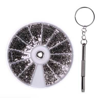 Комплект 600 миниатюрни часовникарски  винтчета