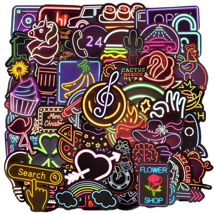 Неонови стикери - stickers