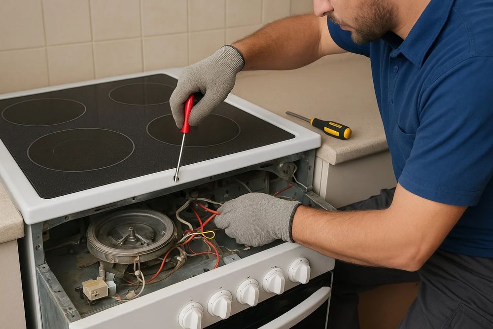 Ремонт электроплит духовок пицца печей фритюрниц