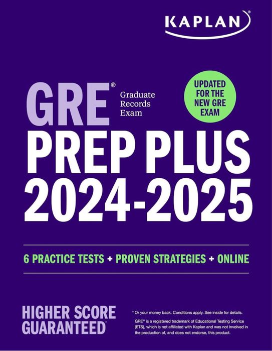 GRE Prep Plus 2024: 6 Practice Tests + Proven Strategies
