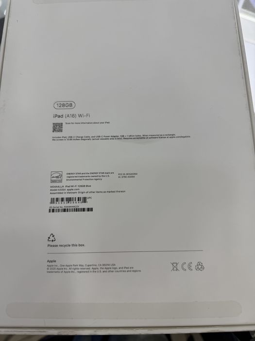 iPad A16 128gb 100%