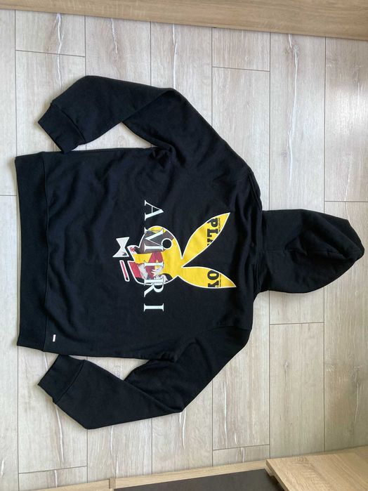 НОВ ОРИГИНАЛЕН Amiri Playboy Cover Bunny Hoodie суитчър суичър XL