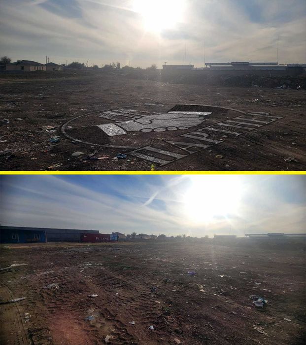 У трассы в сторону Чимгана. 1-Га. Под любой Проект.