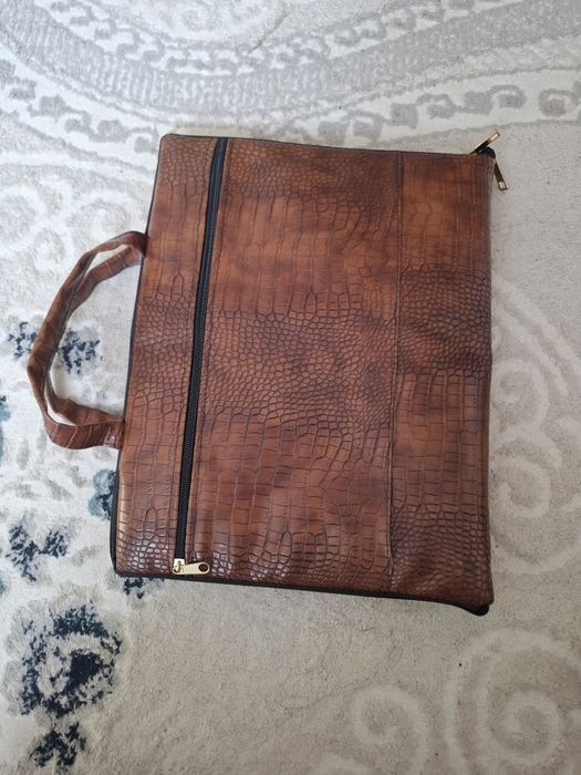 Кожа коричневая  рюкзак