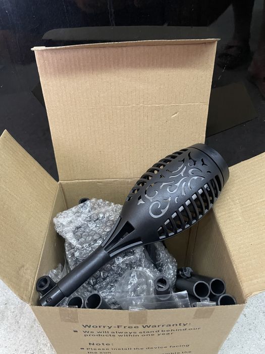 Соларни лампи пламък 6 бр