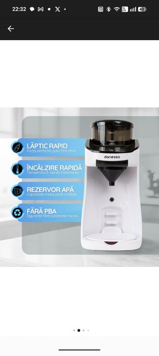 Espressor Lapte Praf pentru Bebelusi si Copii, Danesso®