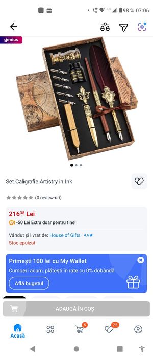 Set Caligrafie nou