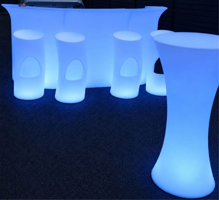 Vand set complet mobilier de bar luminos LED