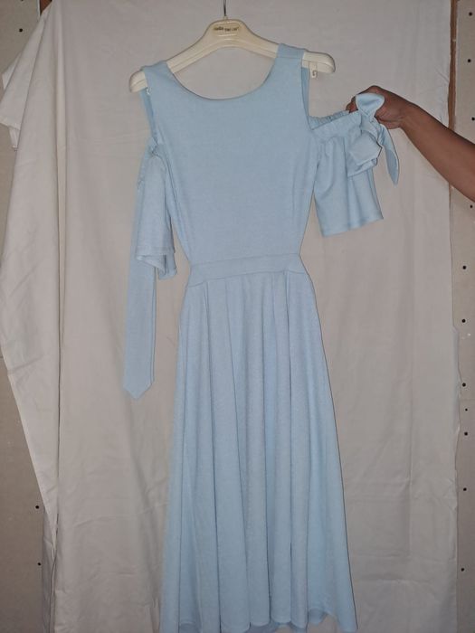 Rochie albastra deschis eleganta