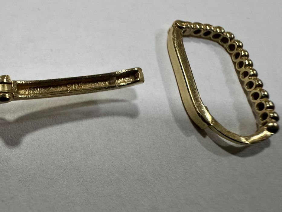 Златни обеци 14K  585 /2.16 гр
