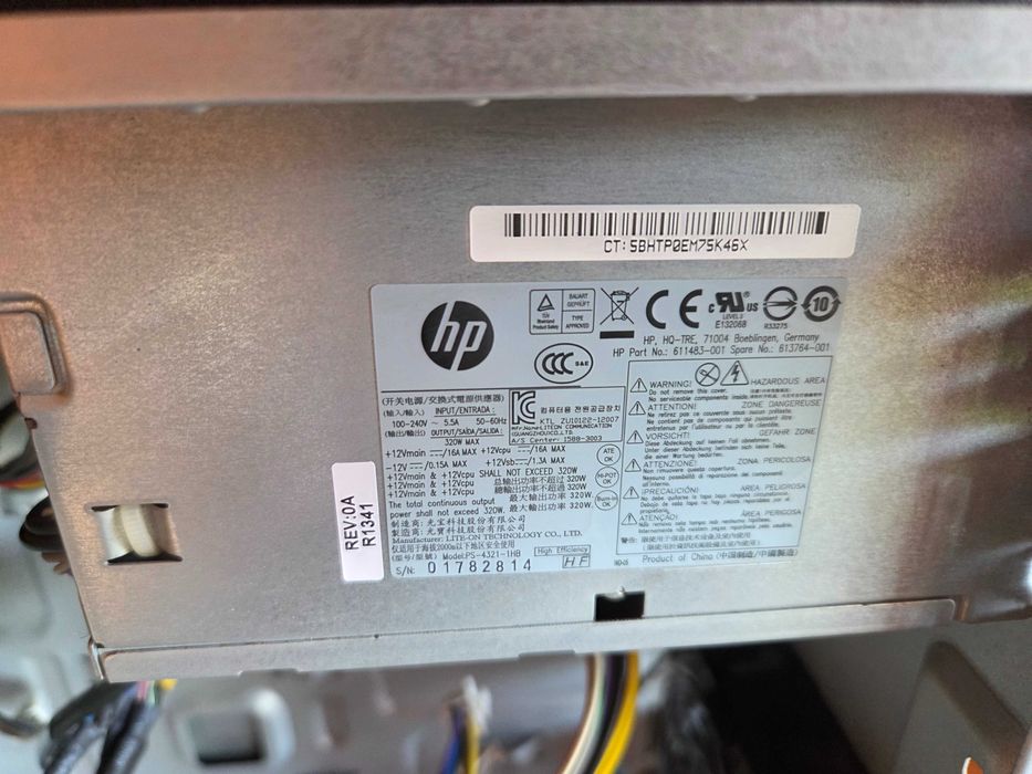 carcasa  PC HP Prodesk 600 G1 TWR -  cu sursa si DVD-RW