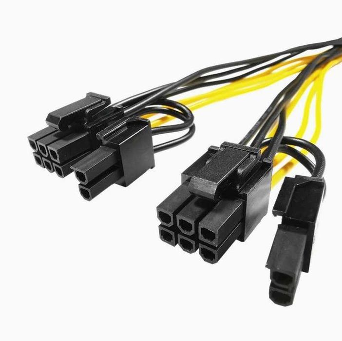 Продам разветвитель переходник PCIE 1x6pin на 2х8pin в количестве