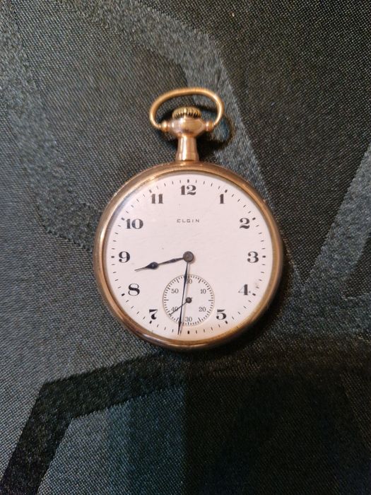 Страхотен антикварен американски джобен часовник ELGIN