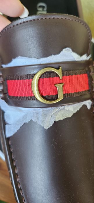 Mocasini Guess Aurolo din piele Bărbați