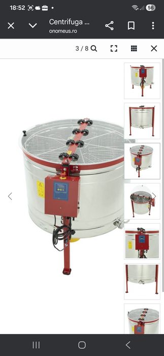 Vand centrifuga apicola electrica 6 rame