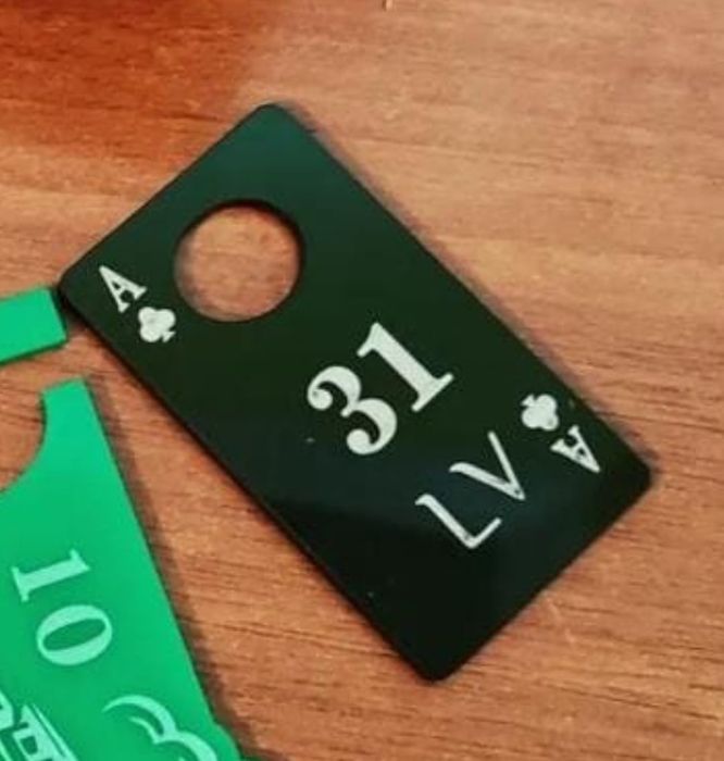 Номерки Гардеробные. Таблички